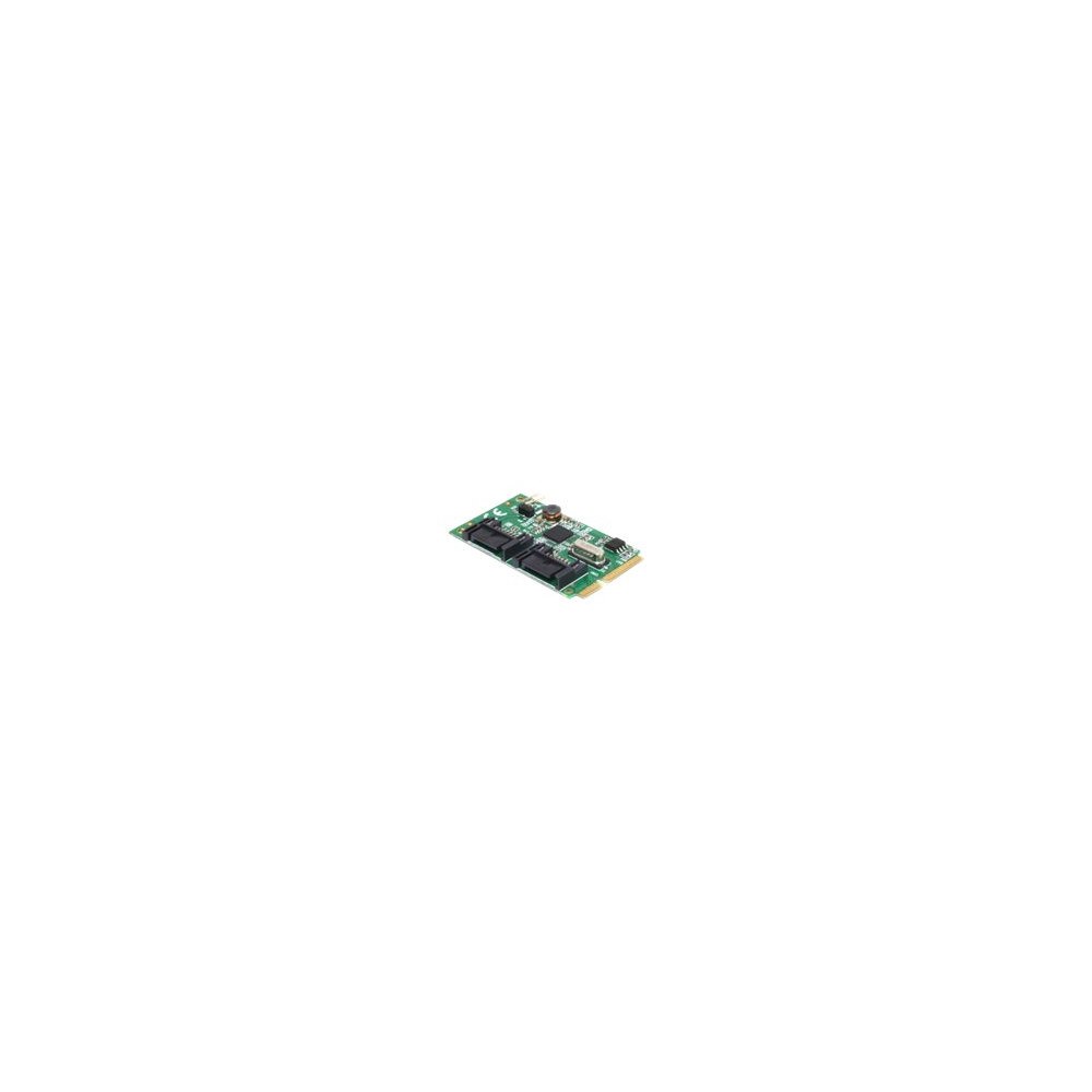 DeLOCK Delock MiniPCIe I/O PCIe full size 2 x SATA 6 Gb/s - kontrollerkort - SATA 6Gb/s - PCIe 2.0 Mini Card