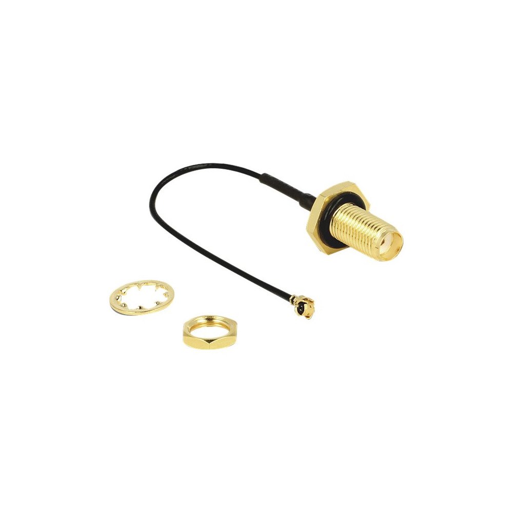 DeLOCK Delock antennkabel - 10 cm - svart