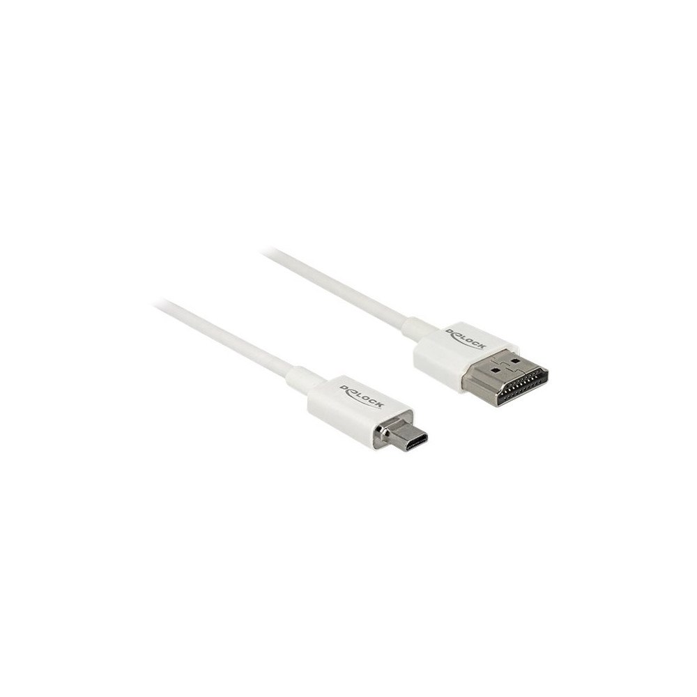DeLOCK Delock Slim High Quality - HDMI-kabel med Ethernet - 25 cm