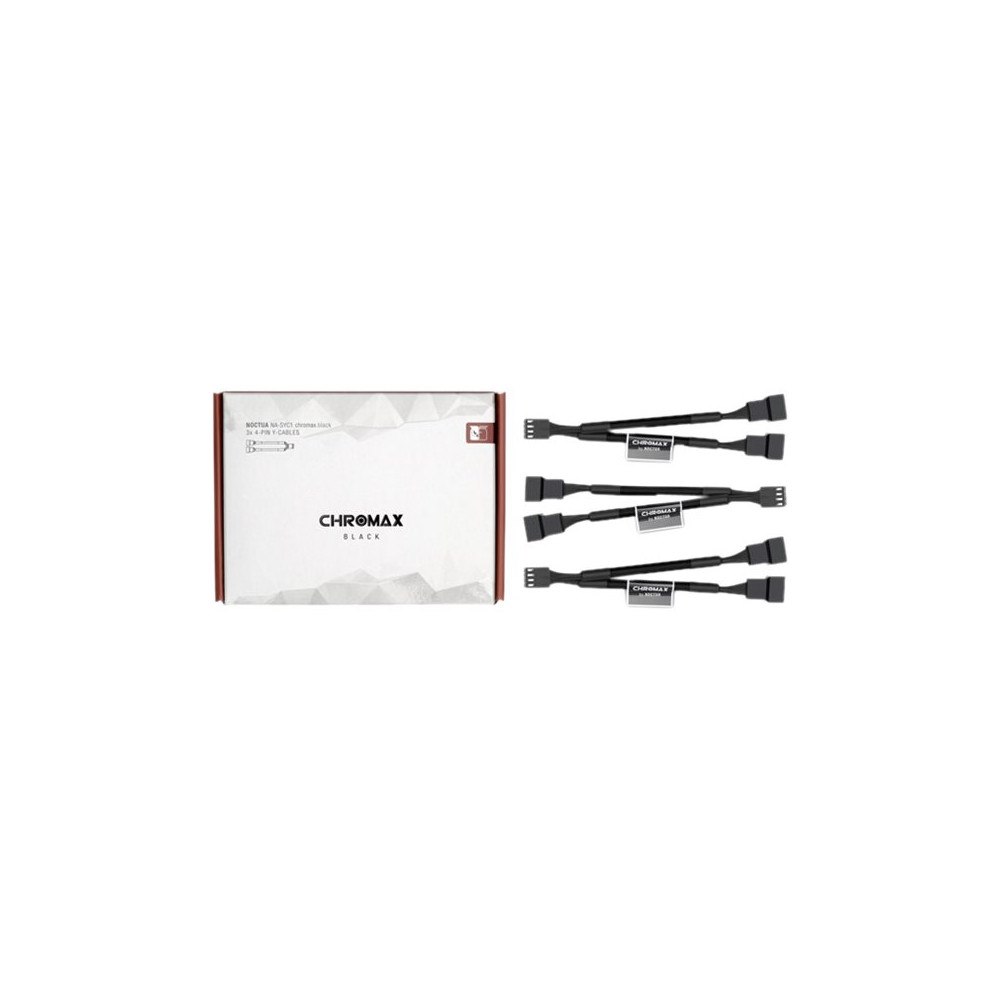 NOCTUA Noctua NA-SYC1 chromax.black - strömkabel till fläkt - 4-stifts PWM till 4-stifts PWM - 11.5 cm