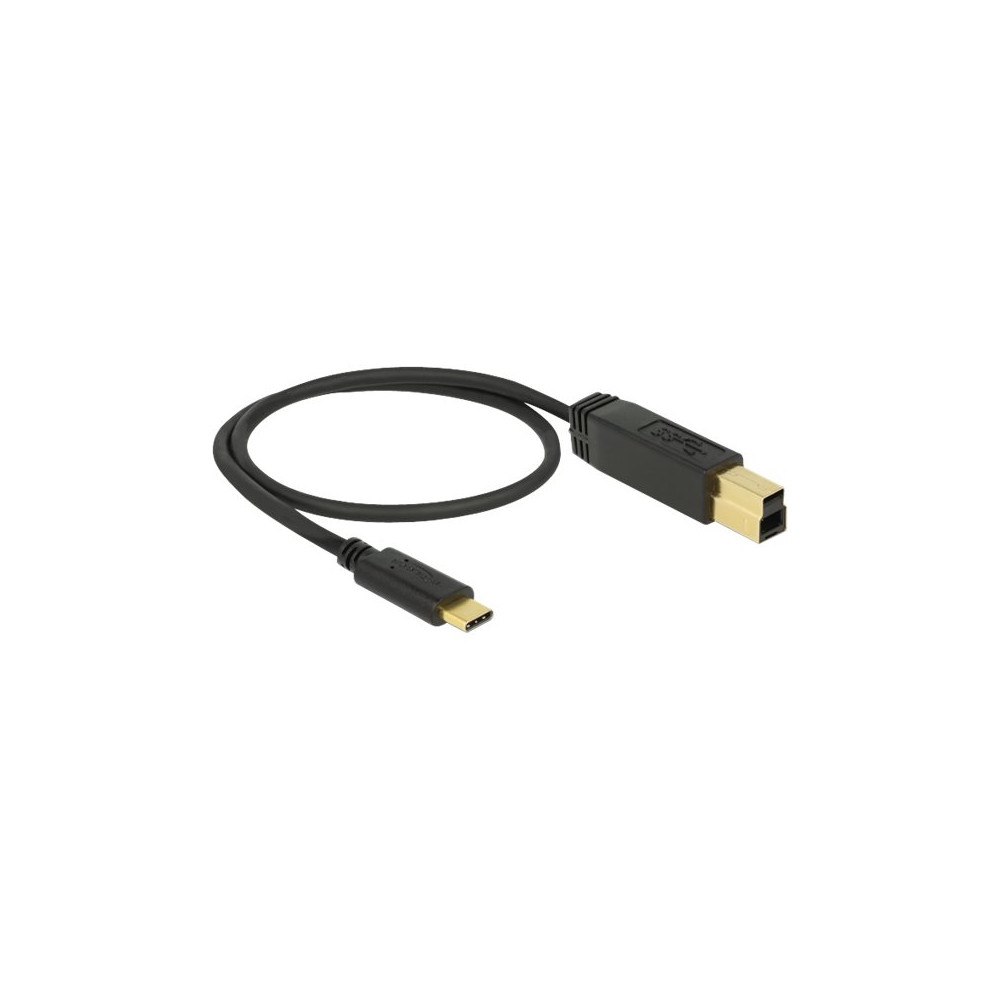 DeLOCK Delock - USB typ C-kabel - 24 pin USB-C till USB Type B - 50 cm