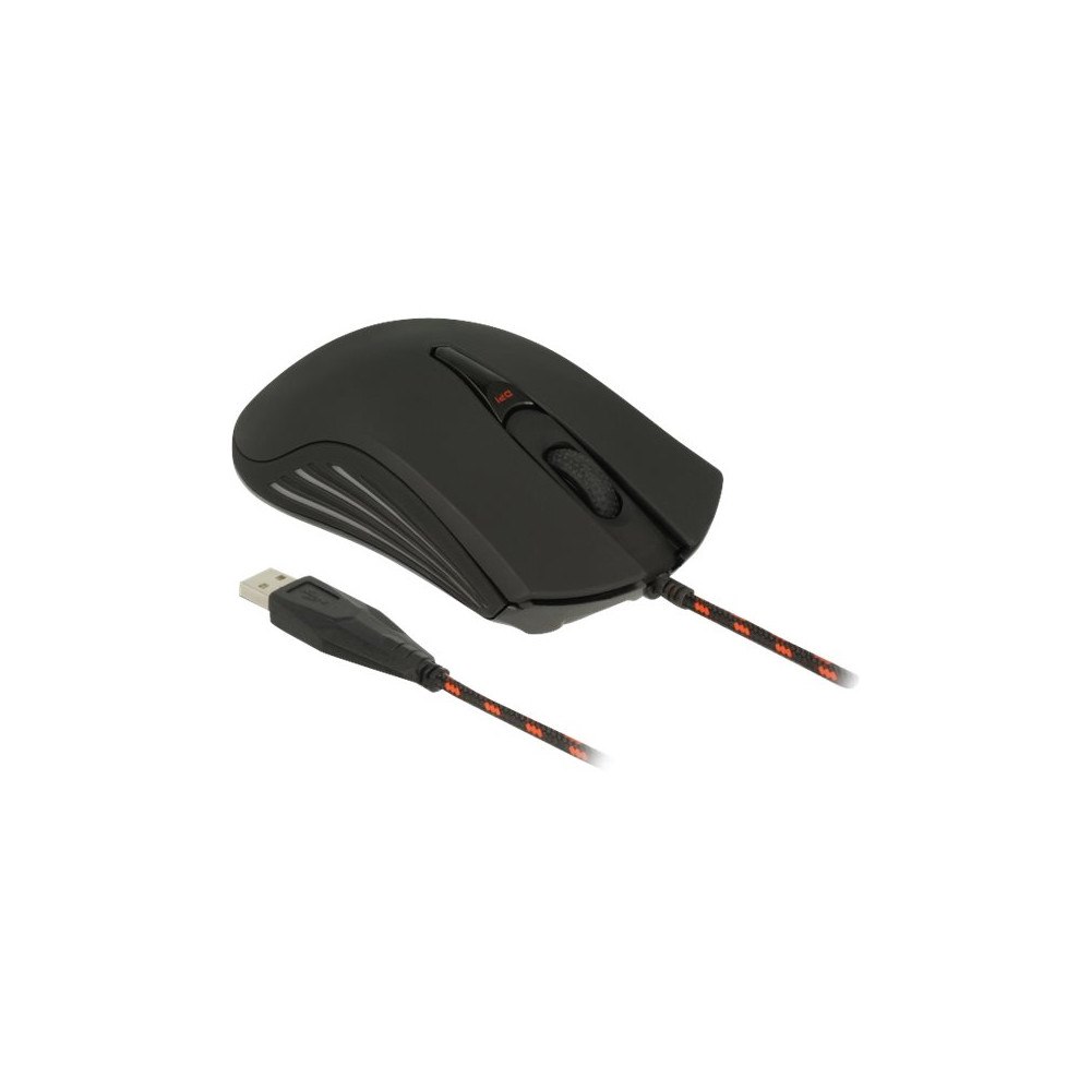 DeLOCK Delock - mus - USB - svart, röd