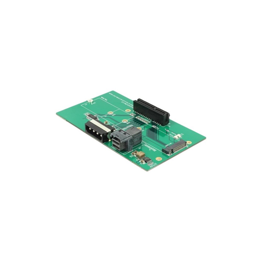 DeLOCK Delock U.2 SFF-8643 Adapter to PCIe x4 or M.2 Key M slot with fixing plate - gränssnittsadapter - M.2 NVMe Card / PCIe 4...