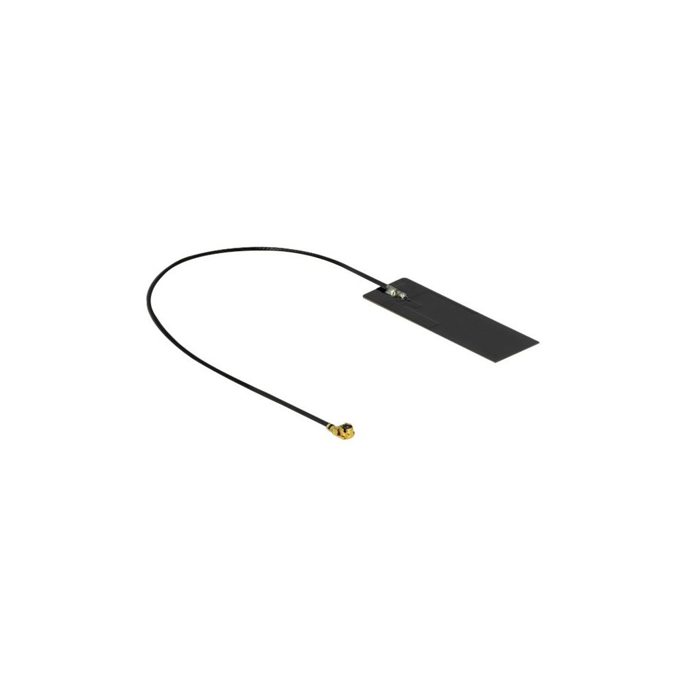DeLOCK Delock WLAN 802.11 ac/ax/a/h/b/g/n Antenna MHF I plug 2 - 4 dBi 15 cm PCB internal self adhesive - antenn