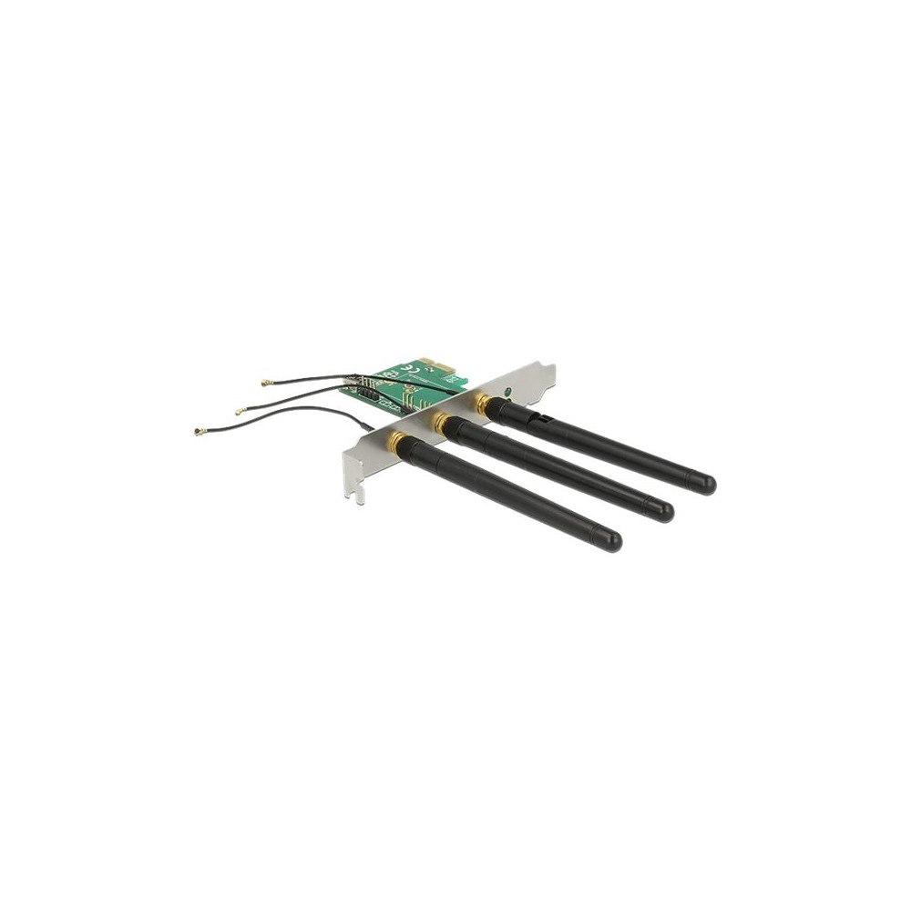 DeLOCK Delock PCI Express Card > 1 x internal M.2 Key A Slot with 3 external Antennas - intern bussförlängare