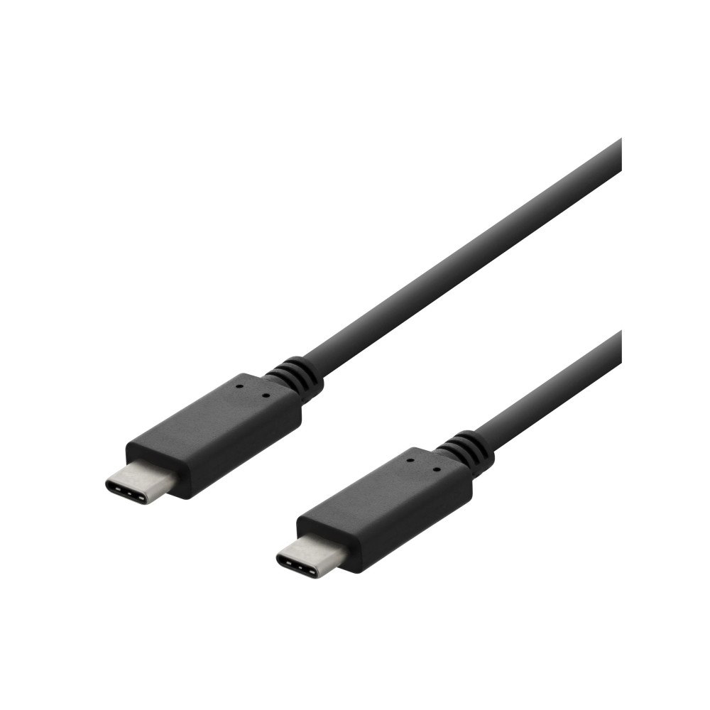 Deltaco DELTACO USBC-2001 - USB typ C-kabel - 24 pin USB-C till 24 pin USB-C - 1 m