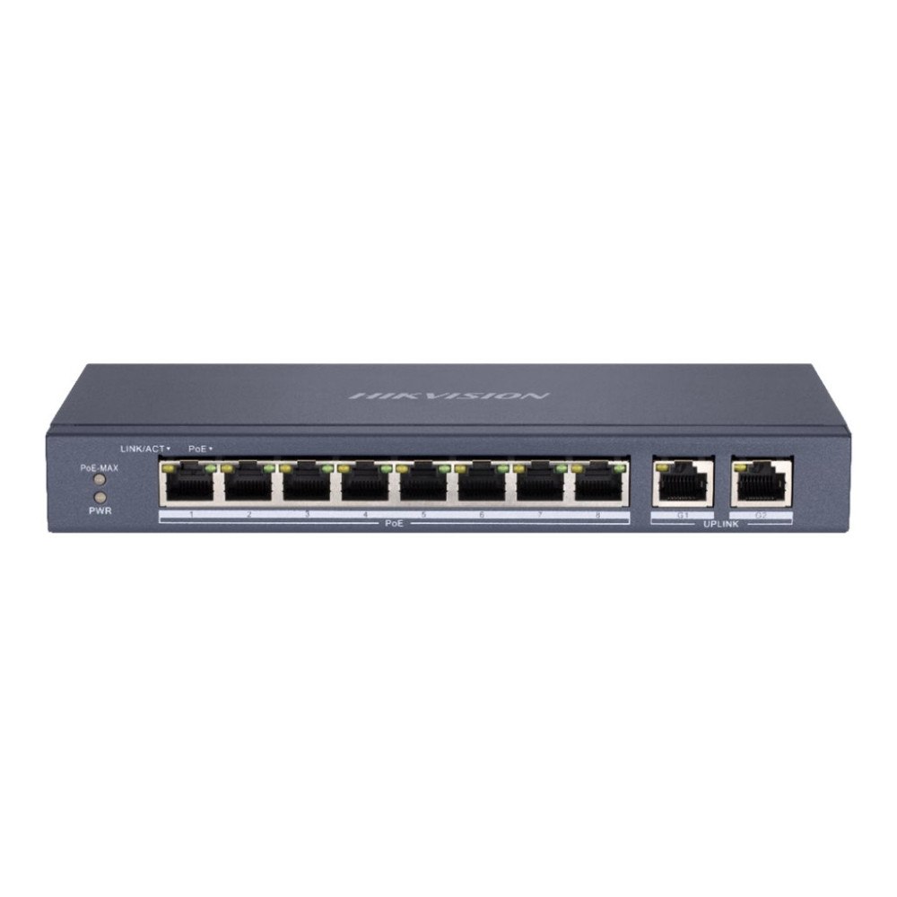 Hikvision Digital Technology Hikvision Value Series DS-3E0310P-E/M - switch - 8 portar - ohanterad