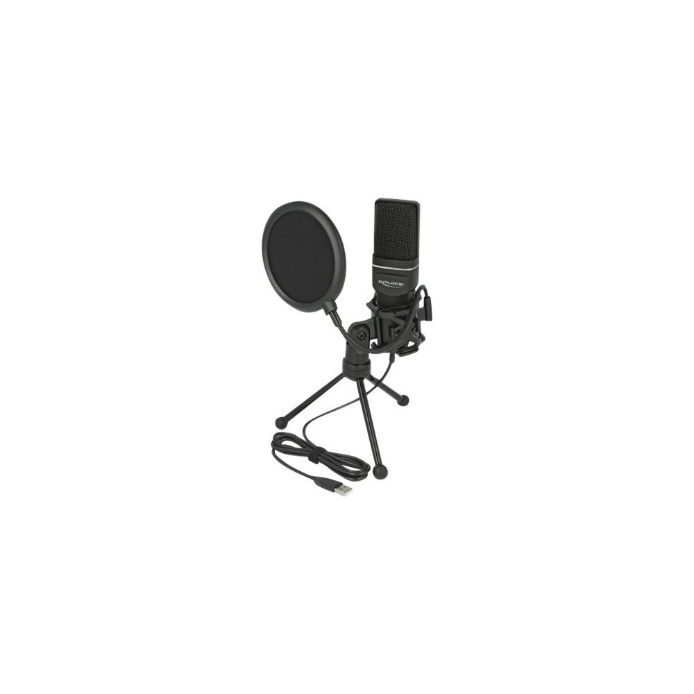 DeLOCK Delock USB Condenser Microphone Set for Podcasting, Gaming and Vocals - mikrofon