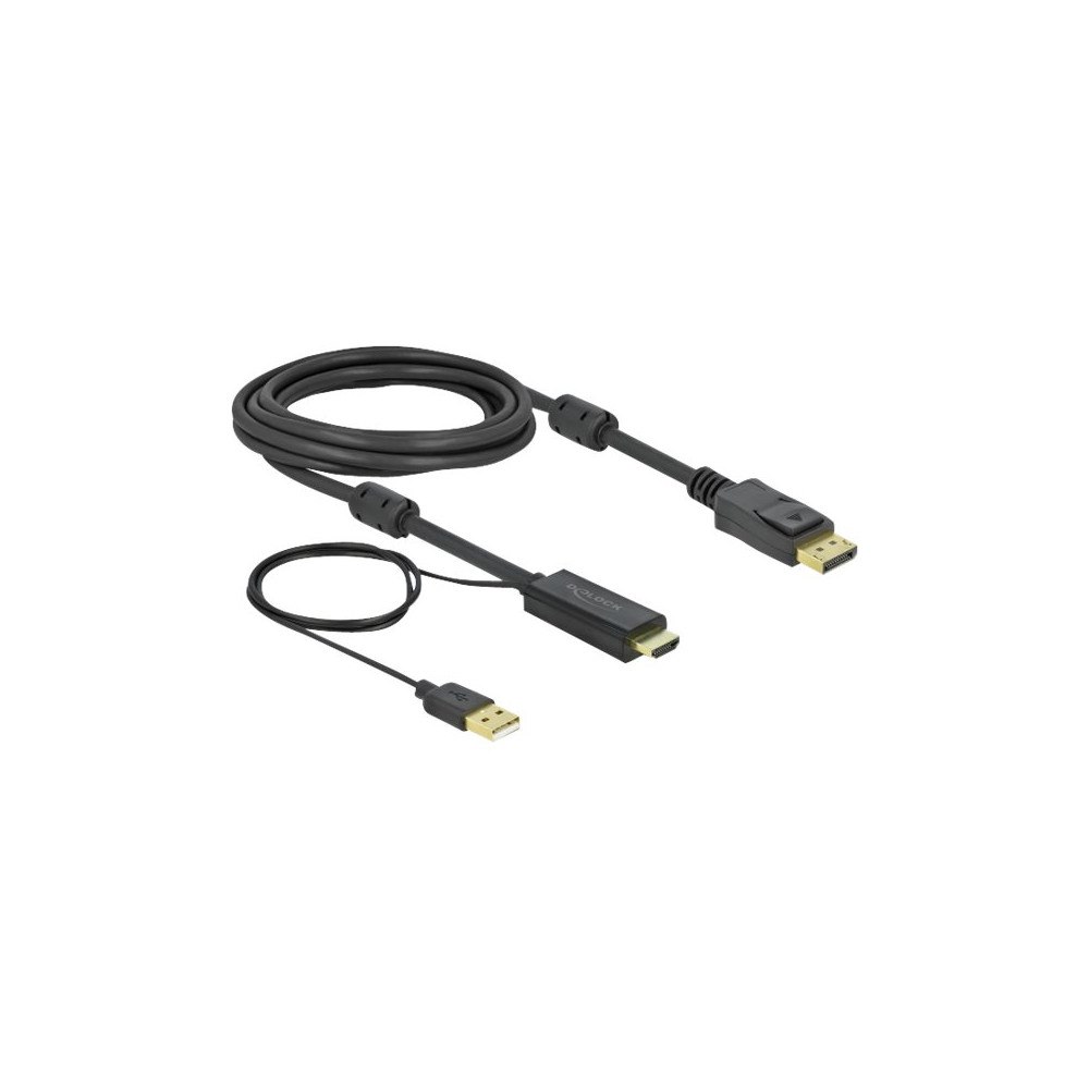DeLOCK Delock kabel för video / ljud - DisplayPort / HDMI - 3 m