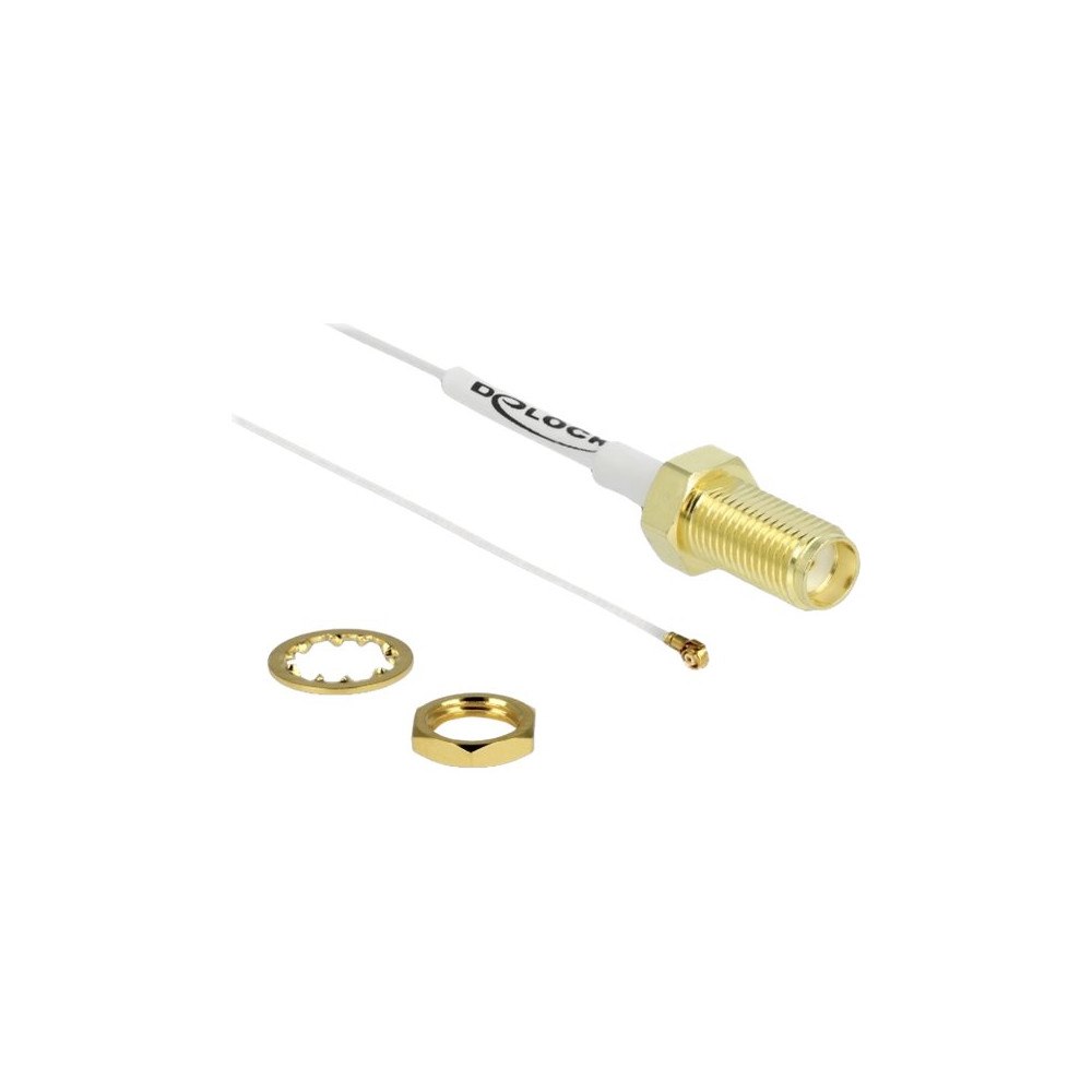 DeLOCK Delock antennkabel - 20 cm - vit