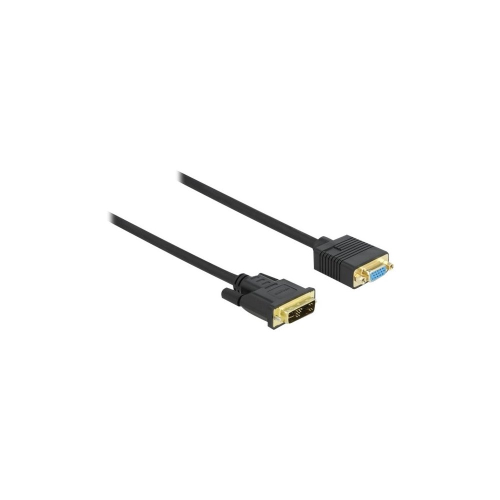 DeLOCK Delock - videoadapterkabel - DVI-A till HD-15 (VGA) - 1 m