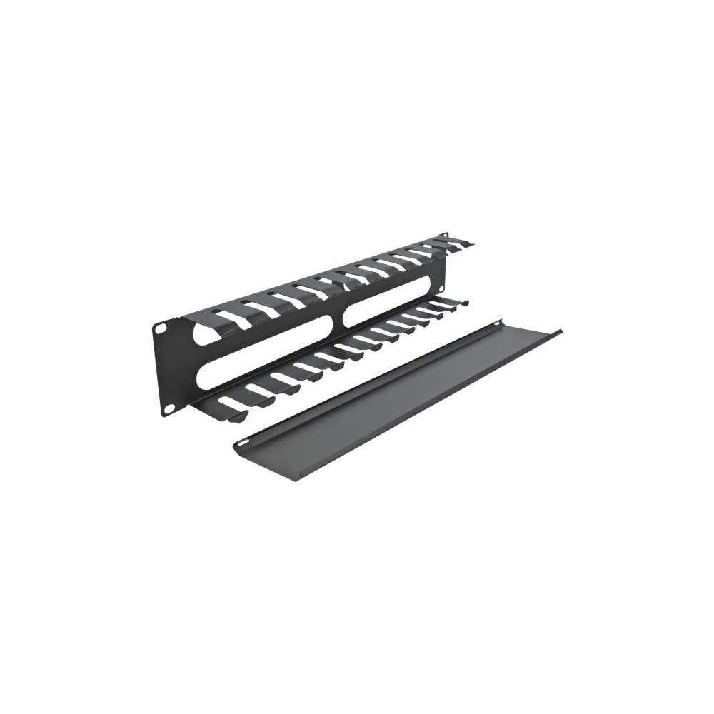 DeLOCK Delock - rackpanel för kabelhantering - 2U