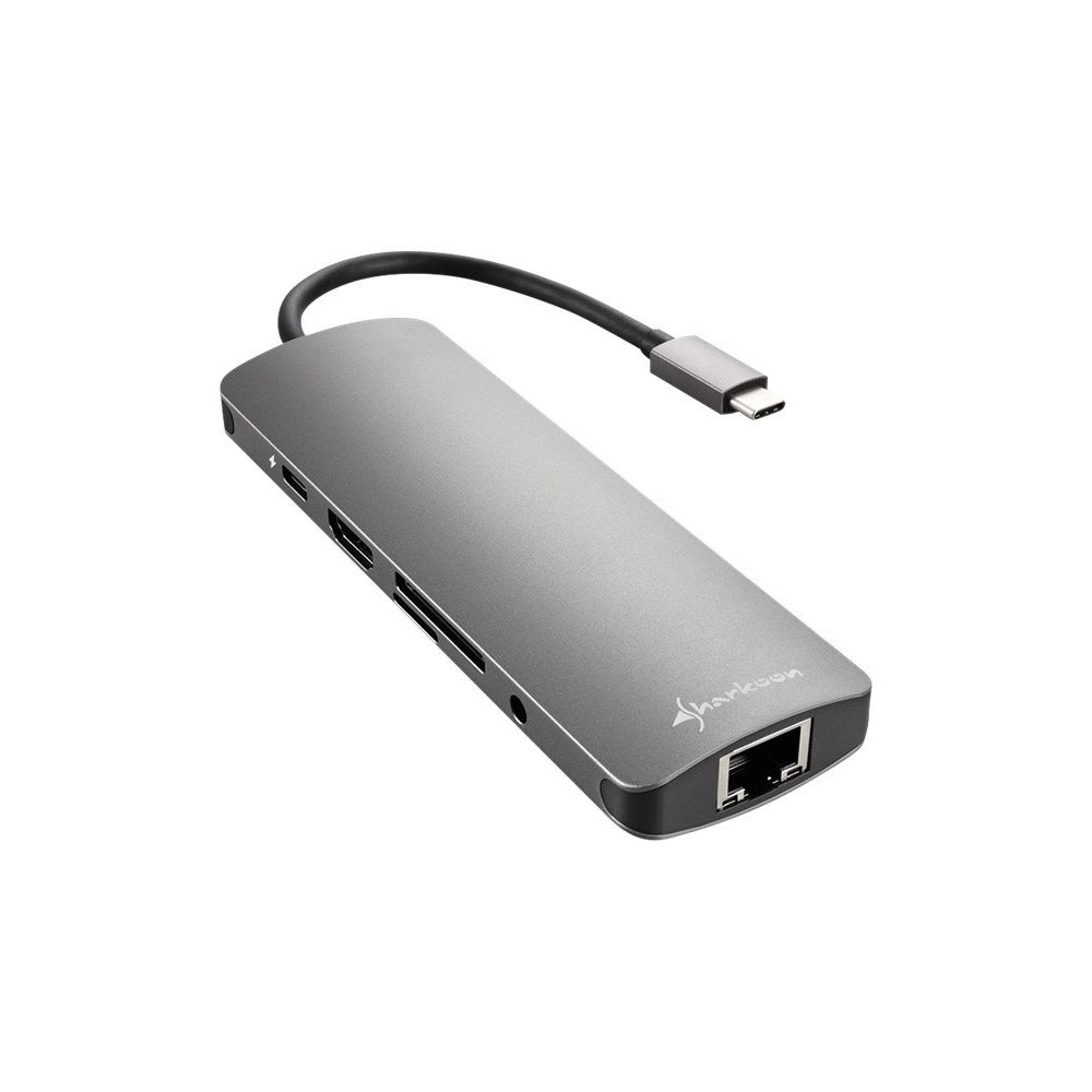 Sharkoon Sharkoon USB 3.0 Type C Combo Adapter - dockningsstation - USB-C - HDMI - 10Mb LAN