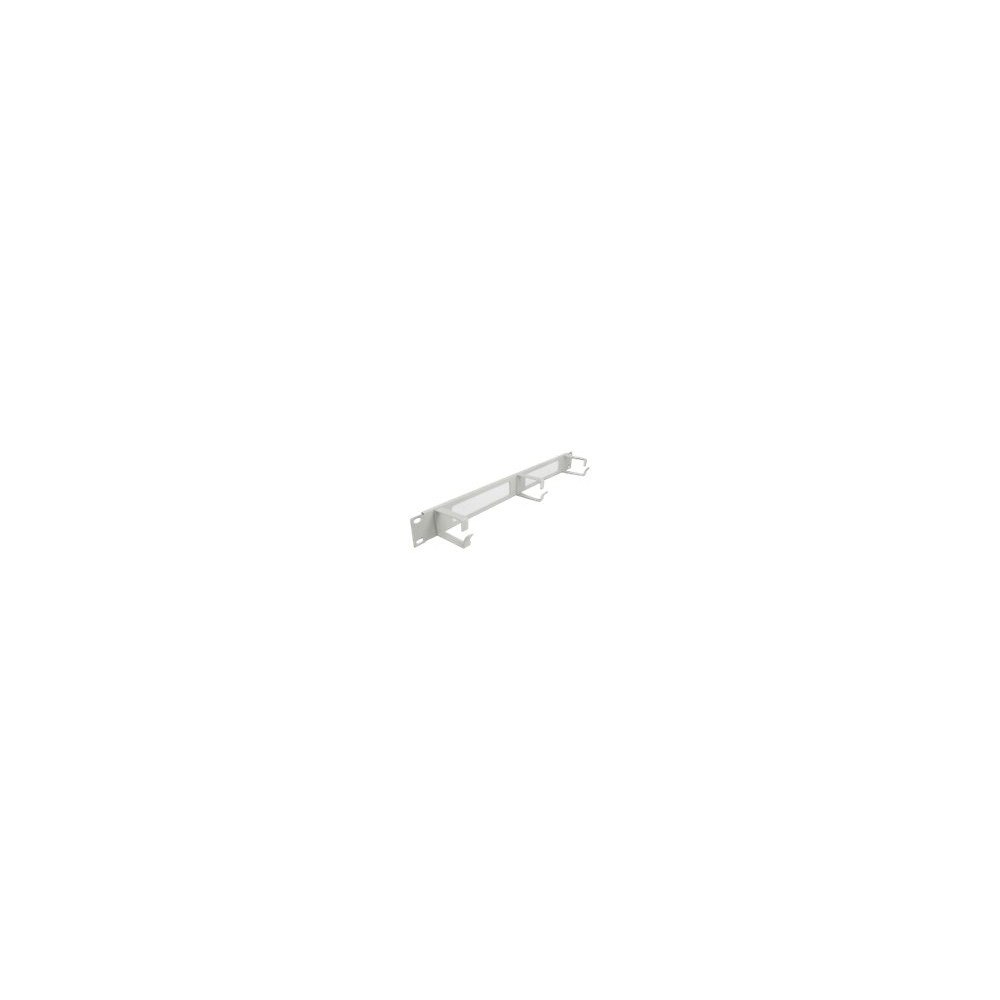 DeLOCK Delock Cable Management Brush Strip with 3 hooks - kabelhanteringspanel med borste för rack - 1U - 19"