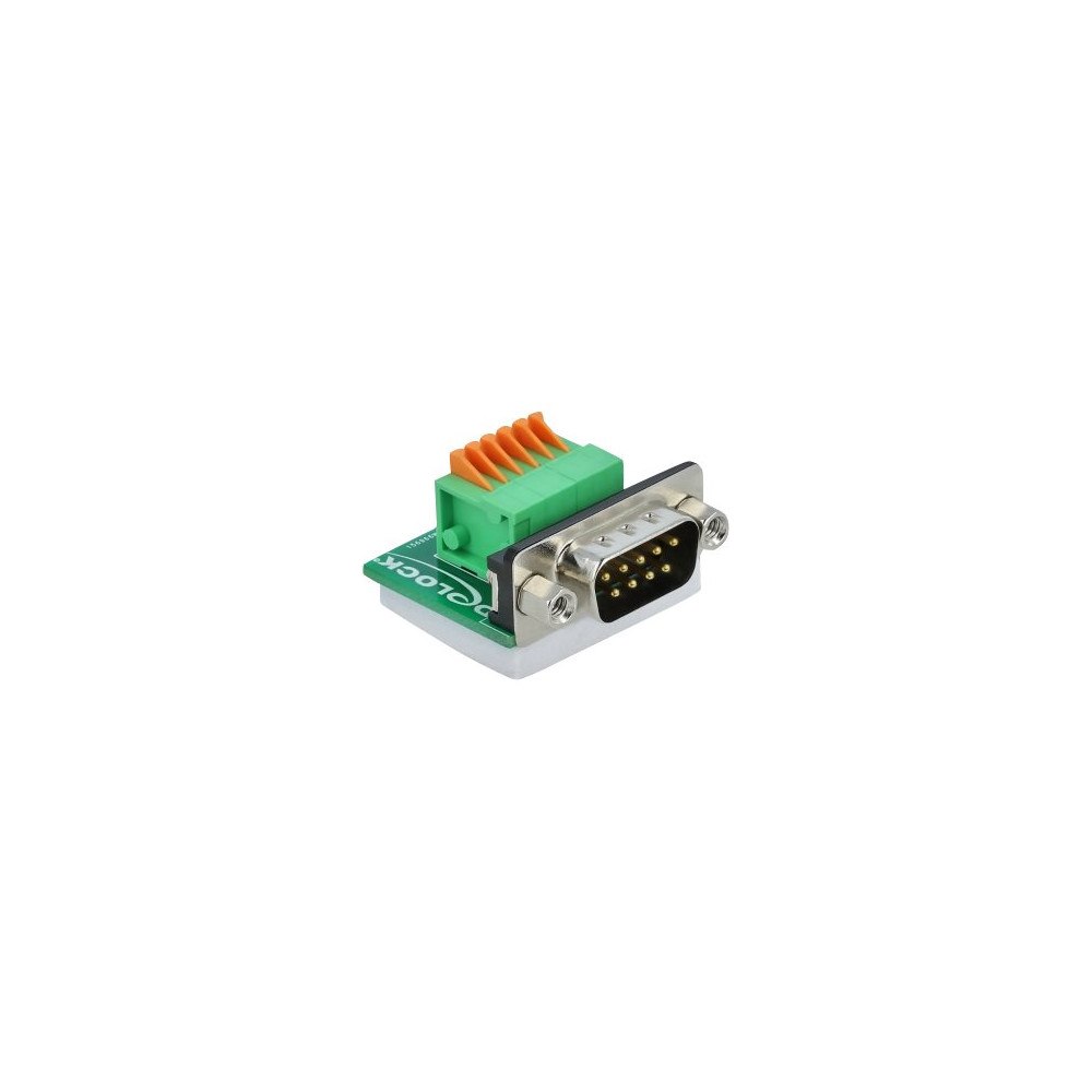 DeLOCK Delock - seriell adapter - DB-9 till 6-stifts terminalblock