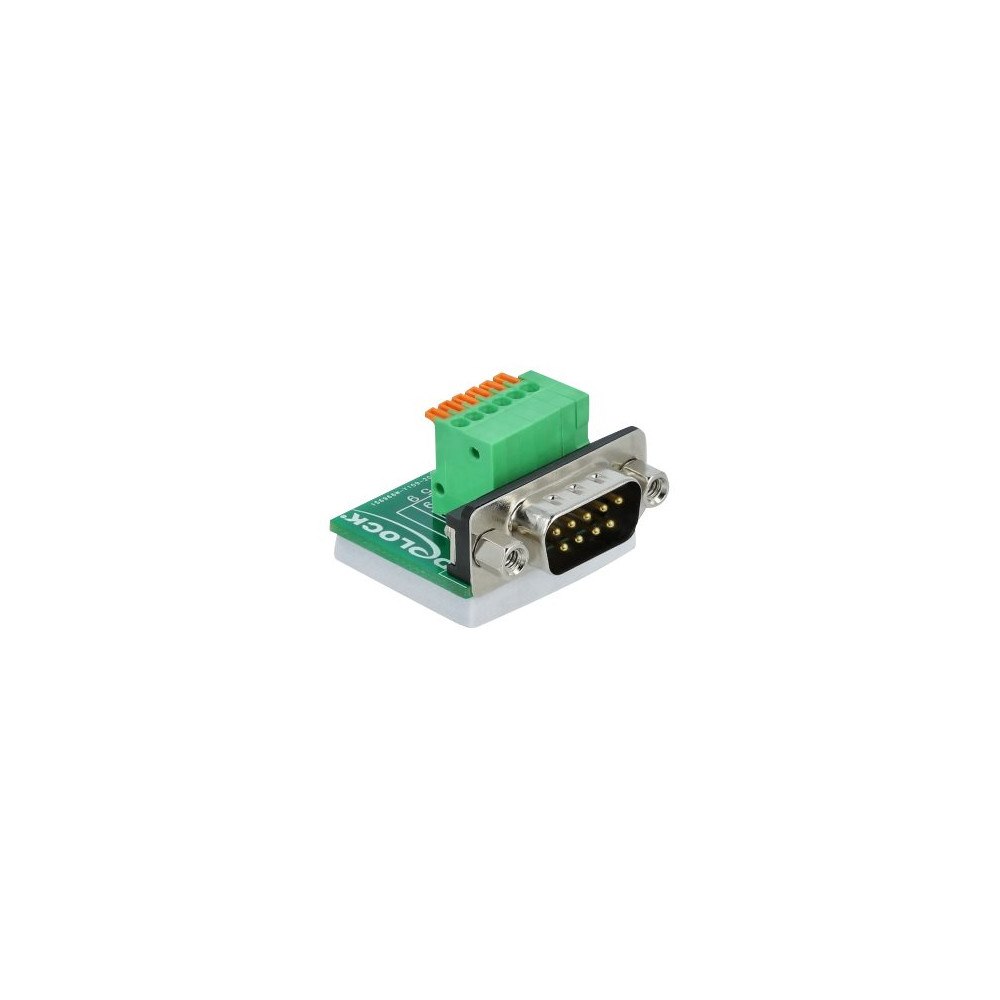 DeLOCK Delock - seriell adapter - DB-9 till 6-stifts terminalblock
