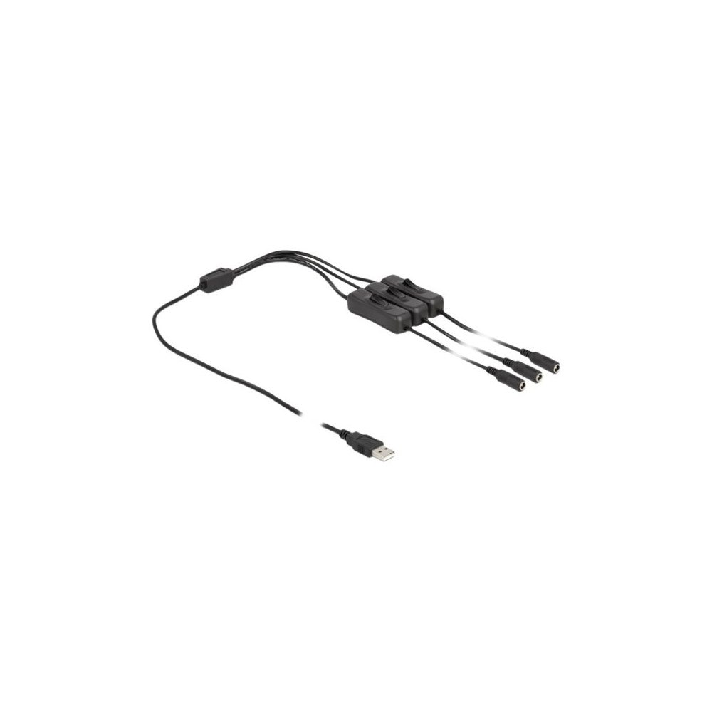 DeLOCK Delock - strömkabel - USB till DC-jack 5,5 x 2,1 mm - 1 m