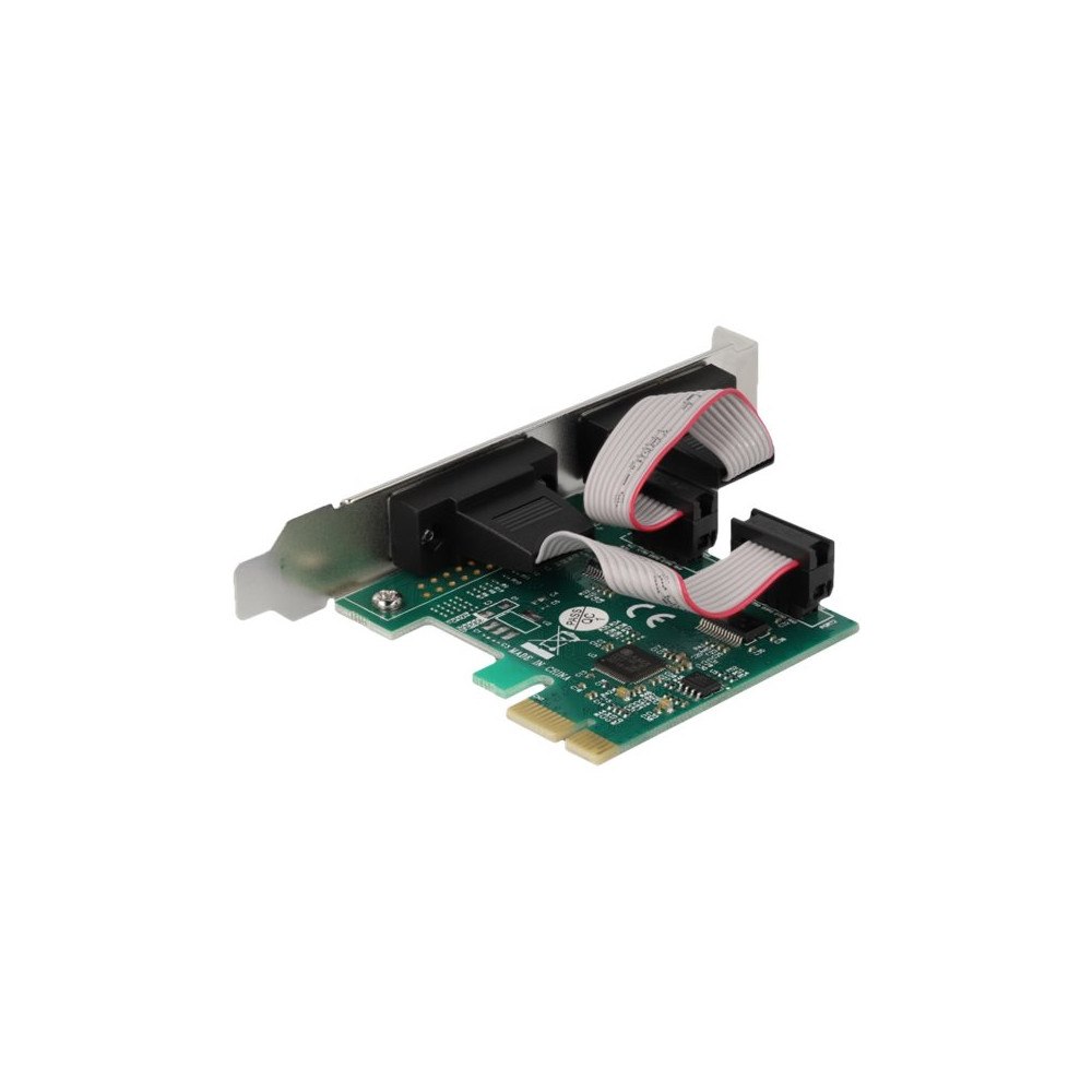 DeLOCK Delock - seriell adapter - PCIe 2.0 - RS-232 x 2
