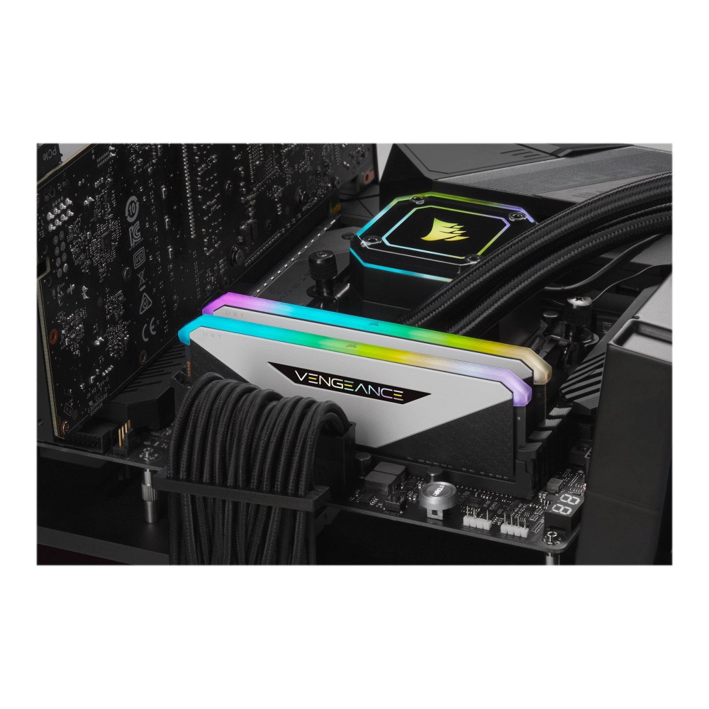 Corsair CORSAIR Vengeance RGB RT - DDR4 - sats - 16 GB: 2 x 8 GB - DIMM 288-pin / PC4-28800 - ej buffrad