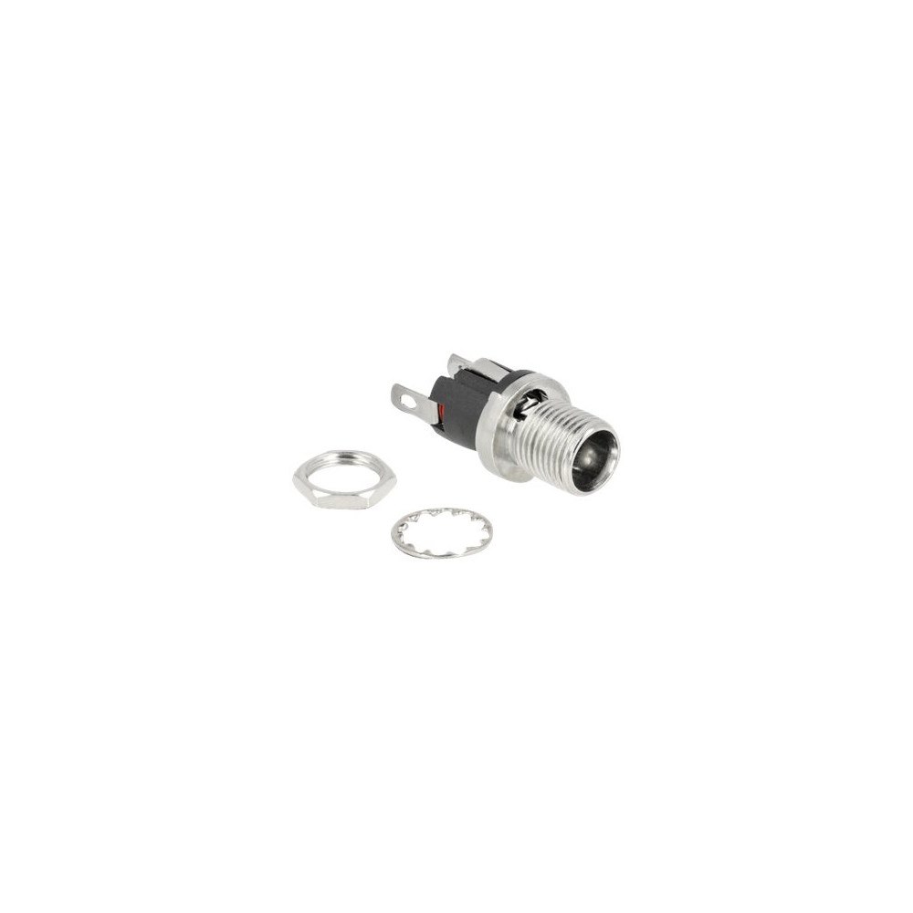 DeLOCK Delock - elkontakt - DC-uttag 5,5 mm x 12 mm (ID: 2,5 mm)