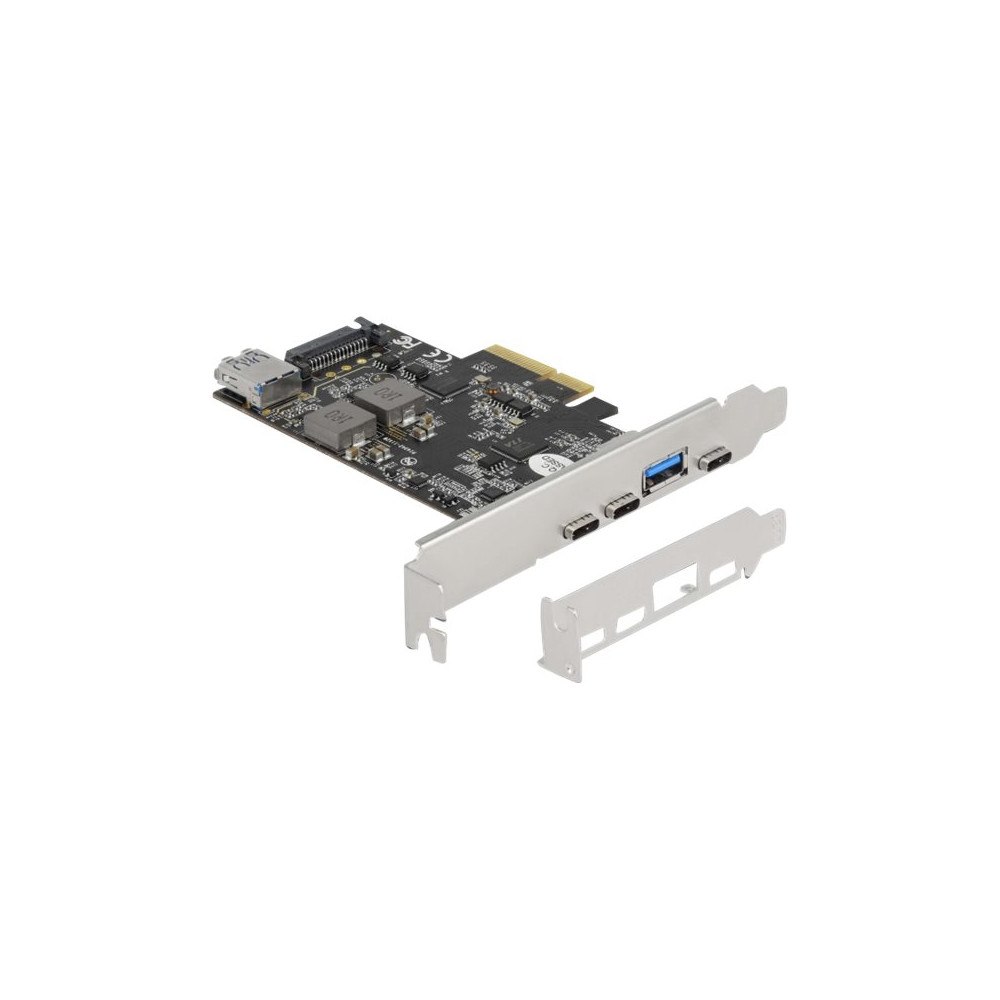 DeLOCK Delock - USB-adapter - PCIe 3.0 x4 - USB-C 3.2 Gen 2 x 3 + USB 3.2 Gen 2 x 1 + USB 3.2 Gen 2 (intern) x 1