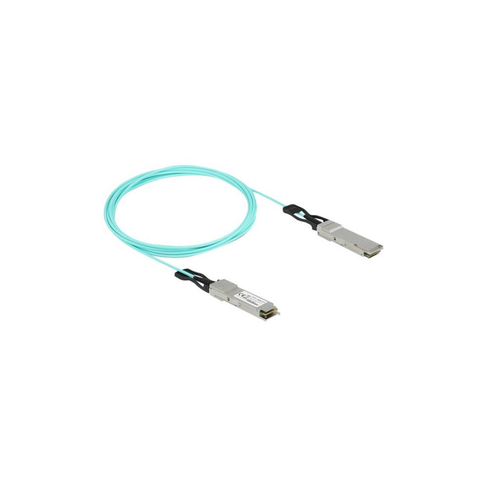 DeLOCK Delock Ethernet 40GBase-AOC-kabel - 3 m - havsblå