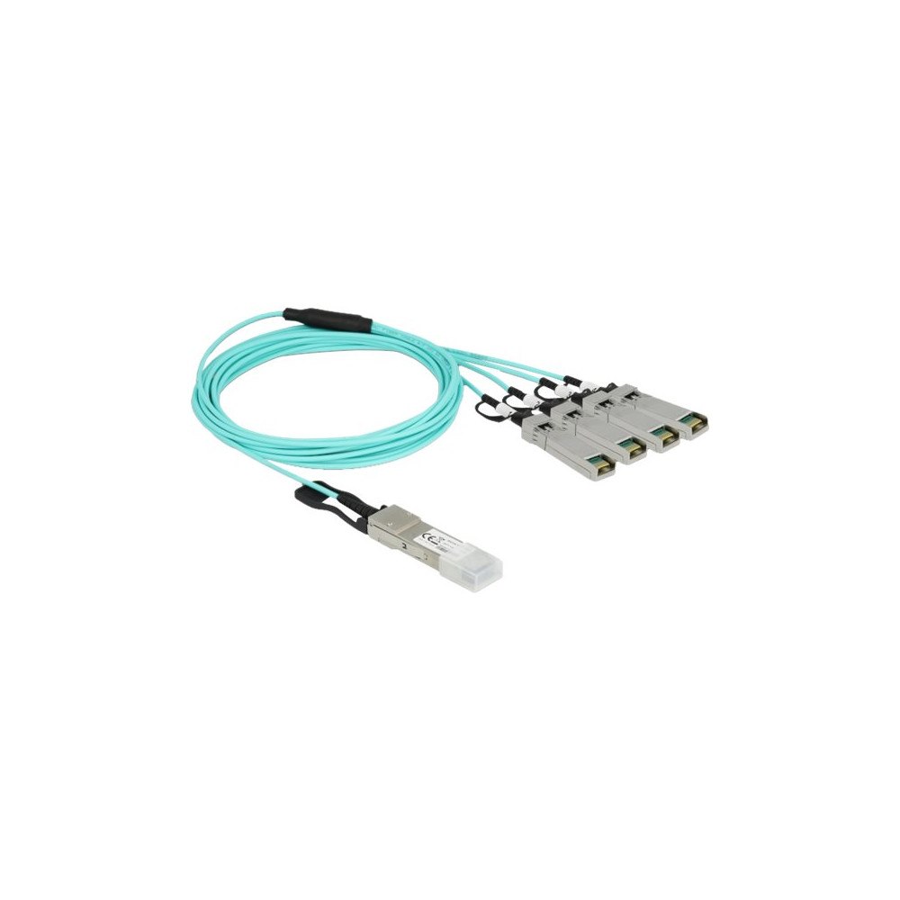 DeLOCK Delock Ethernet 40GBase-AOC-kabel - 3 m - havsblå