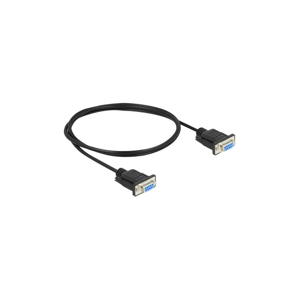 DeLOCK Delock - nollmodemkabel - DB-9 till DB-9 - 1 m