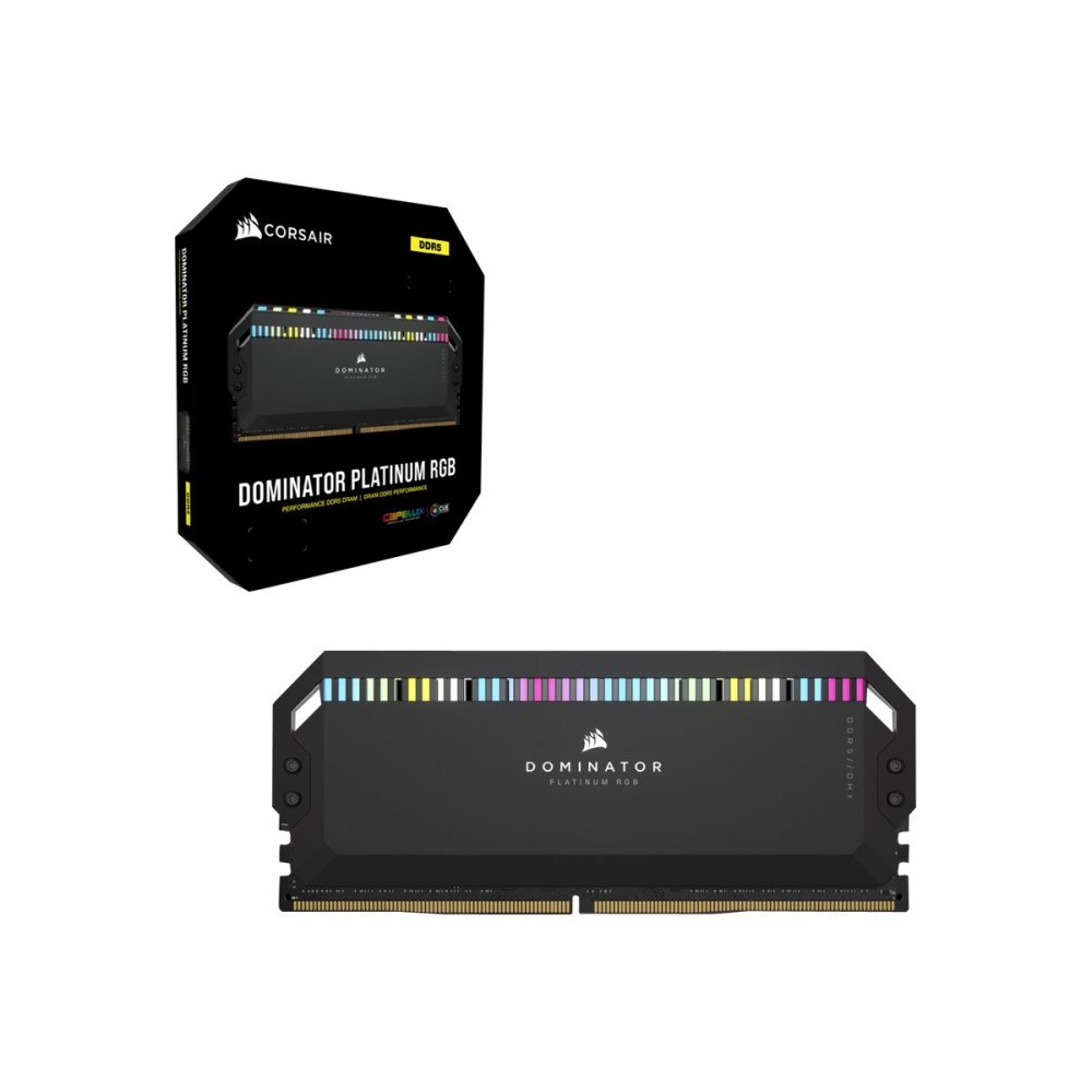 Corsair CORSAIR Dominator Platinum RGB - DDR5 - sats - 32 GB: 2 x 16 GB - DIMM 288-pin / PC5-41600 - ej buffrad