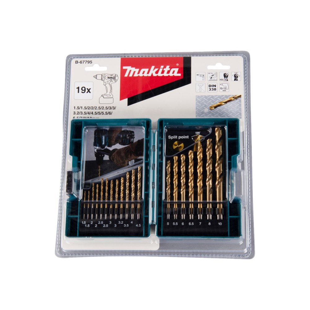 Makita Makita borrsats - för metall - 19 delar