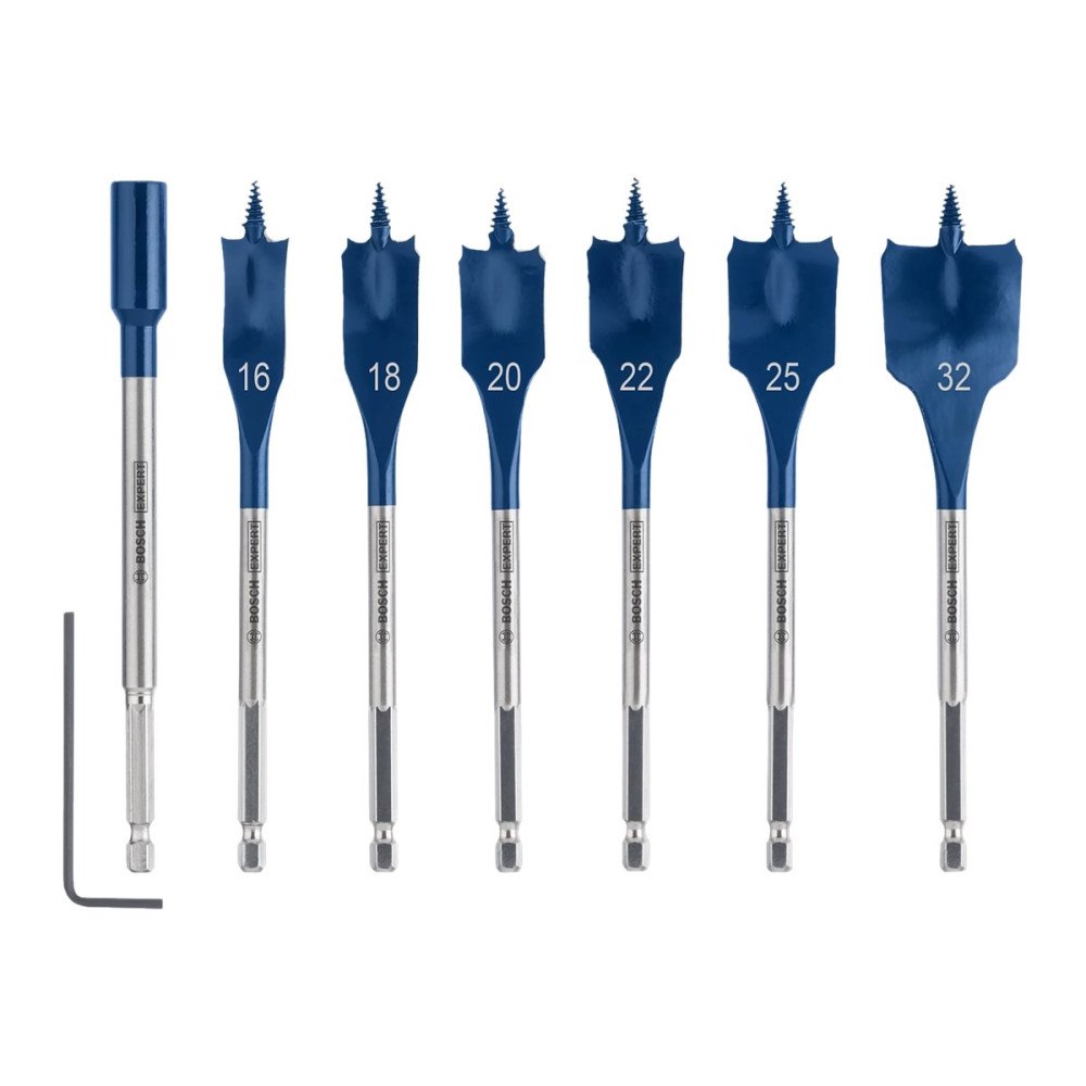 Bosch Group Bosch Expert borrsats - för trä, spånskiva, mjuka träslag, spånskiva - 7 delar