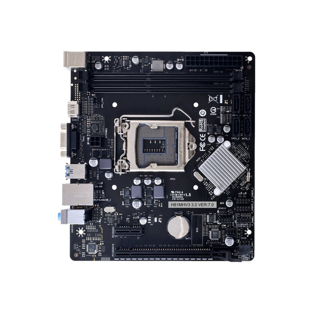 Biostar Biostar H81MHV3 3.0 - moderkort - micro ATX - LGA1150-uttag - H81
