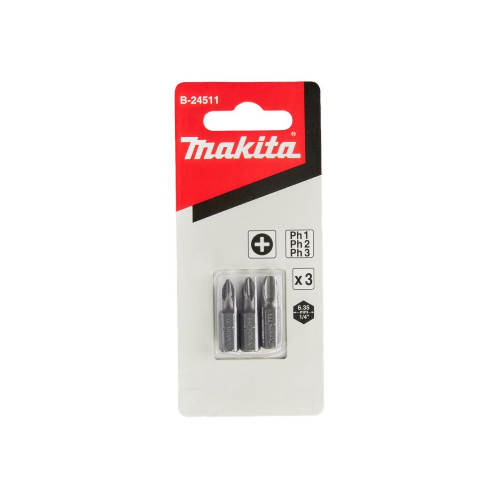 Makita Makita skruvmejselhuvud - 3 delar