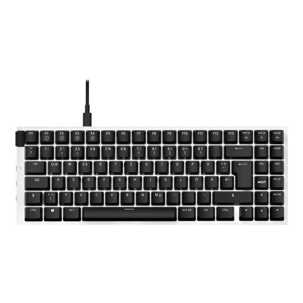 NZXT NZXT Function MiniTKL - tangentbord - QWERTZ - tysk - matt vit Inmatningsenhet