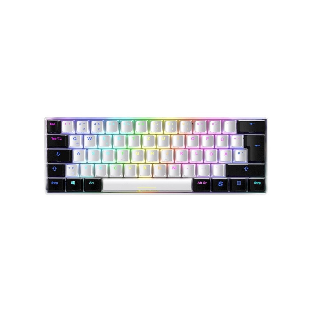 Sharkoon Sharkoon SKILLER SGK50 S4 - tangentbord - tysk - vit Inmatningsenhet