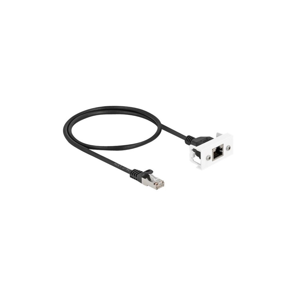 DeLOCK Delock nätverksförlängningskabel - 50 cm - svartvitt
