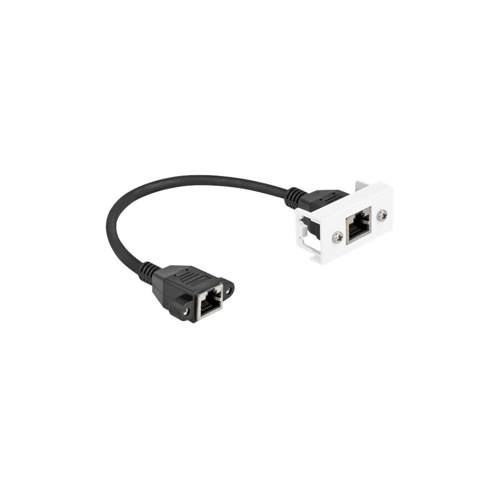 DeLOCK Delock nätverkskabel - 25 cm - svartvitt