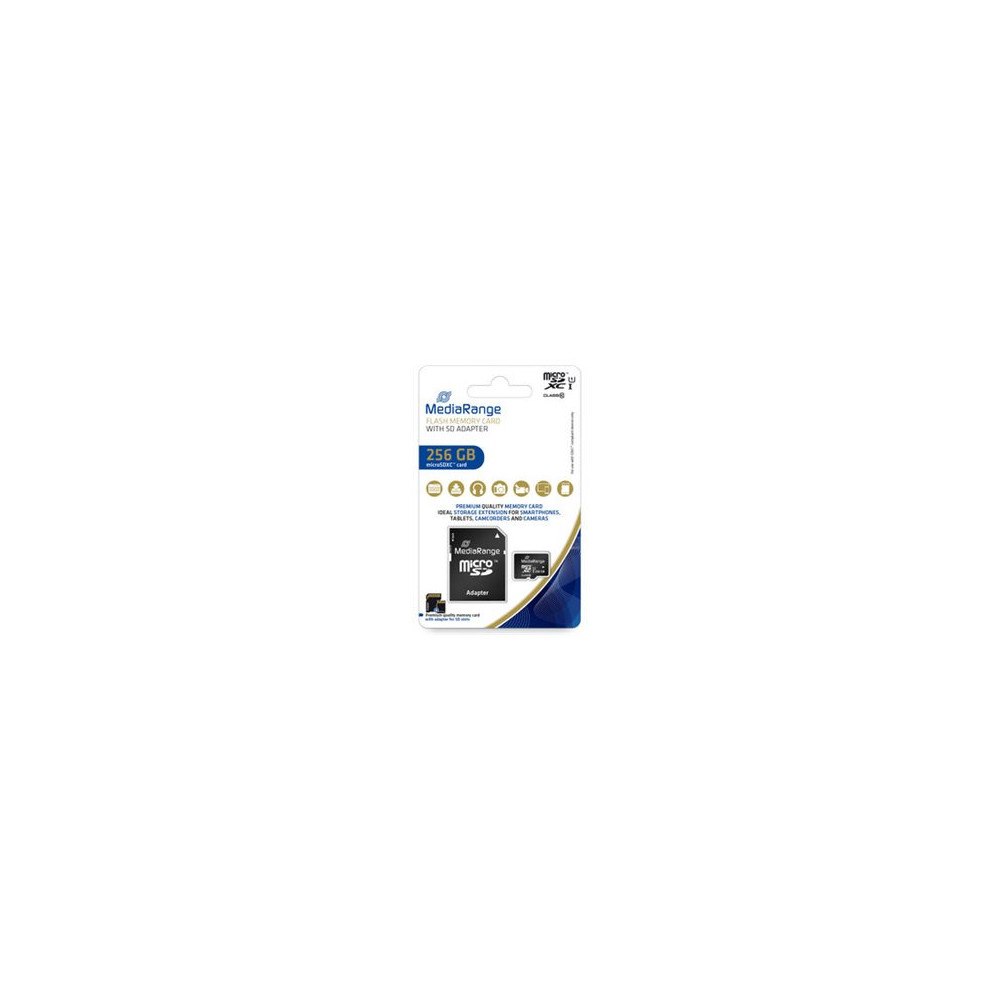 MediaRange MediaRange MR946 - flash-minneskort - 256 GB - microSDXC