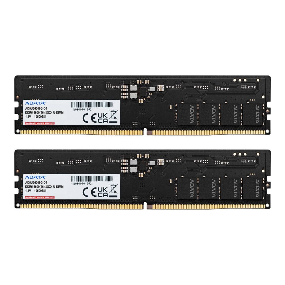ADATA Technology ADATA - DDR5 - sats - 32 GB: 2 x 16 GB - DIMM 288-pin - 5600 MHz / PC5-44800 - ej buffrad