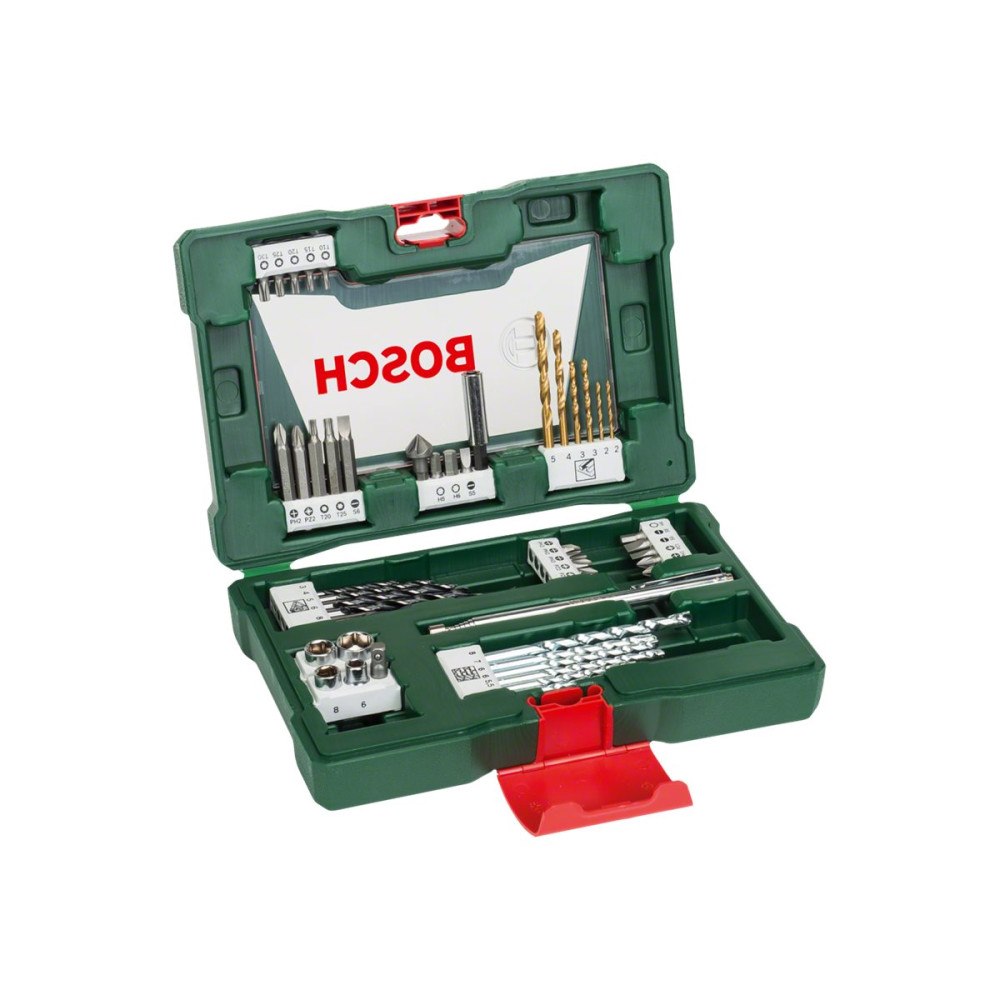 Bosch Group Bosch V-Line skruvmejsel-, borr- och hylssats - för trä, sten - 48 delar