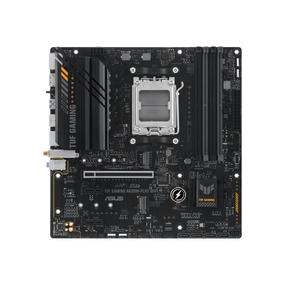 ASUSTeK COMPUTER ASUS TUF GAMING A620M-PLUS WIFI - moderkort - micro ATX - Socket AM5 - AMD A620
