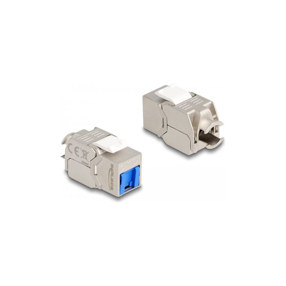 DeLOCK Delock keystone module - vit, blå, silver