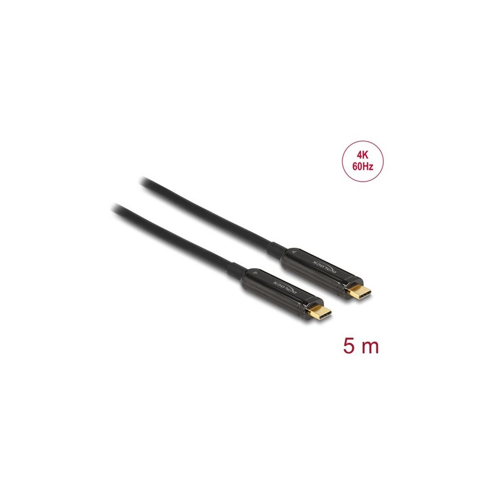 DeLOCK Delock - USB typ C-kabel - 24 pin USB-C till 24 pin USB-C - 5 m