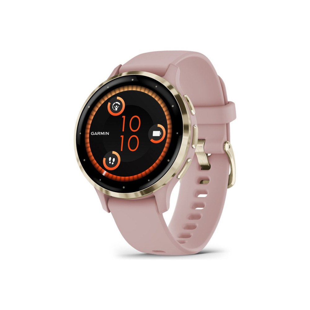 Garmin Garmin Venu 3S - puderrosa - smart klocka med band - 8 GB