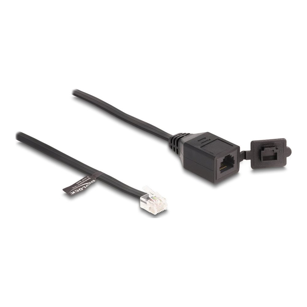 DeLOCK Delock telefonförlängningskabel - 20 cm - svart