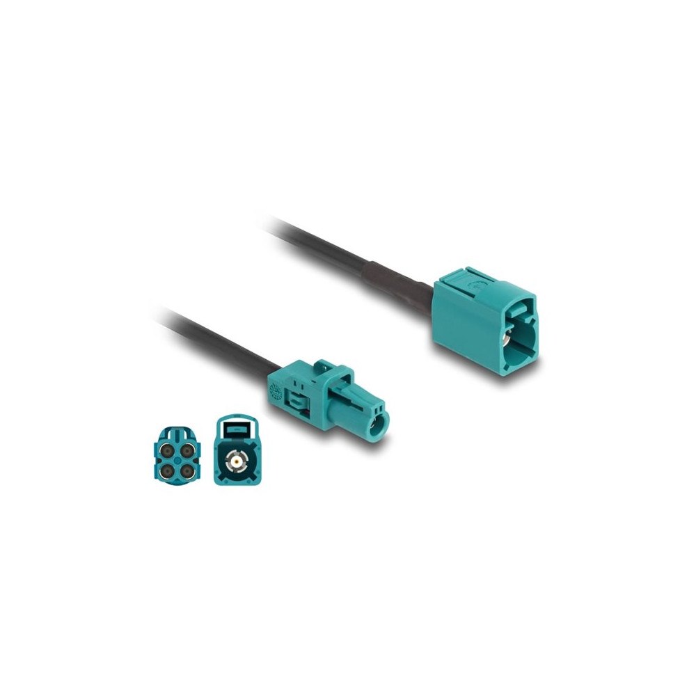 DeLOCK Delock antennkabel - 1 m - RAL 5021, vattenblå