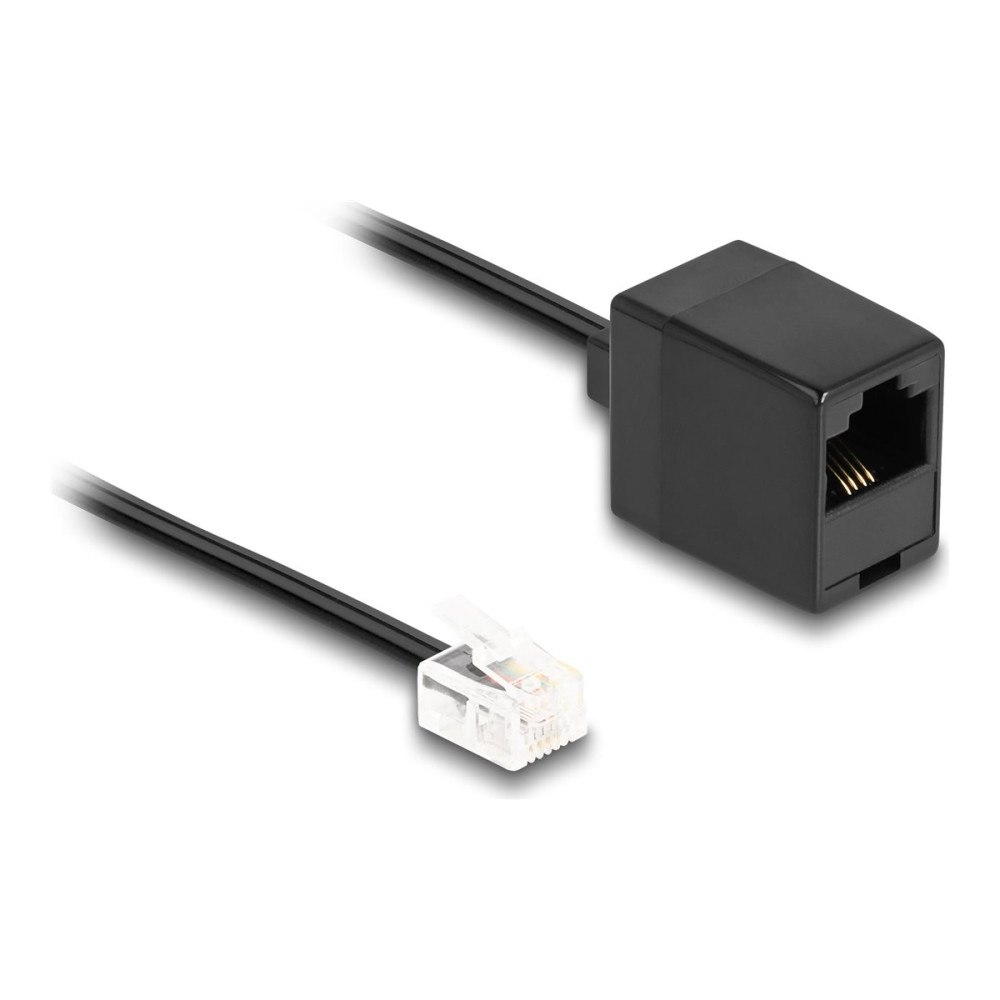 DeLOCK Delock telefonkabel - 3 m - svart