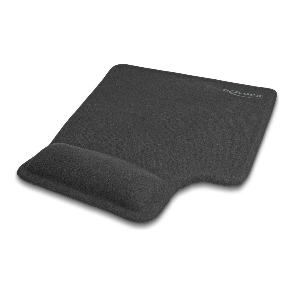 DeLOCK Delock mustablett med handledskudde - ergonomisk, gelhandledsstöd, vänsterhänt