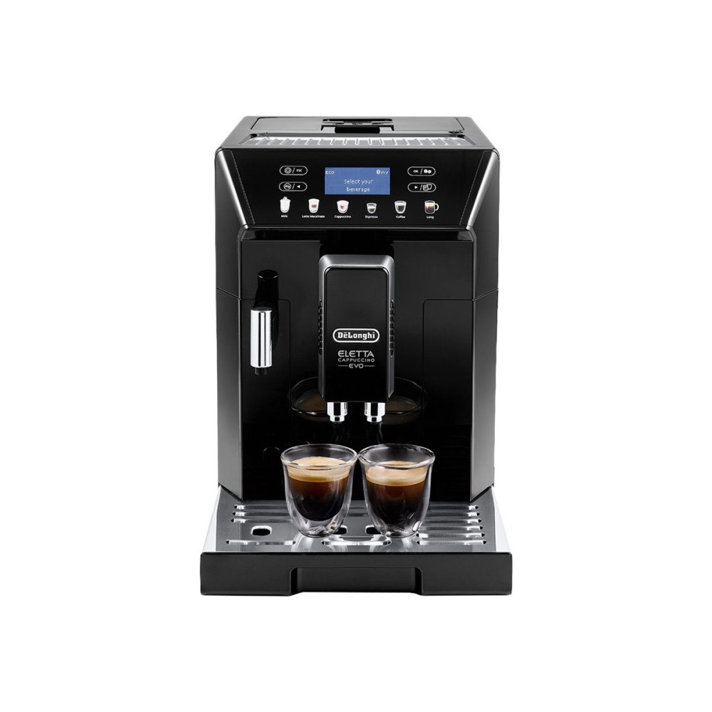 Delonghi De'Longhi Eletta Cappuccino Evo ECAM46.860.B - automatisk kaffekokare med mjölkskummare - 15 bar - svart