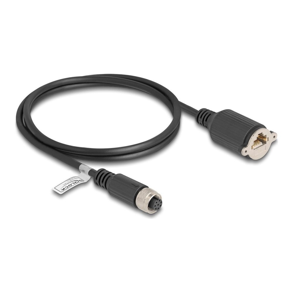 DeLOCK Delock nätverkskabel - 1 m - svart